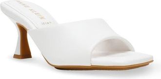Anne Klein Jerilyn Slide Sandal in White Smooth at Nordstrom, Size 7.5