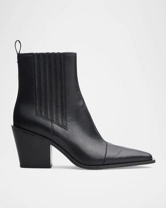 Rag & Bone 75mm Newbury Leather Chelsea Boots