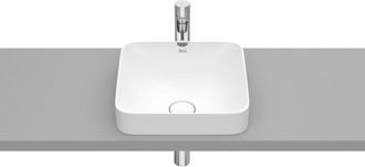 Roca Roca A32753r620 Inspira Square Lavabo De Fineceramic De Encimera 370x370x75 Color Blanco Mate