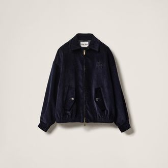 Miu Miu Corduroy blouson jacket