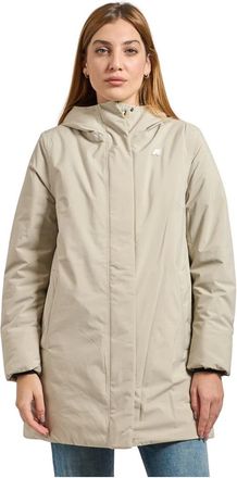 K-Way Sophie Beige Jas Waterdicht Winddicht - Dames - Mantel - Beige - L - Jassen