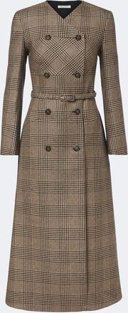 Emilia Wickstead Gilliane houndstooth wool-blend blazer dress