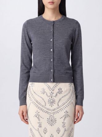 N&deg;21 Slim Fit Crewneck Cardigan in Pure Wool