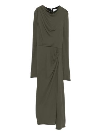 Erdem long-sleeve midi dress - Green