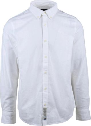La Martina White Cotton Linen Shirt