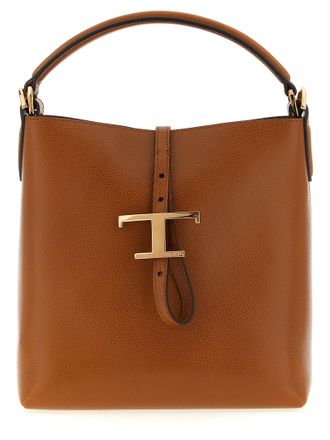 Tod's Brown Calfskin Womens Handbag