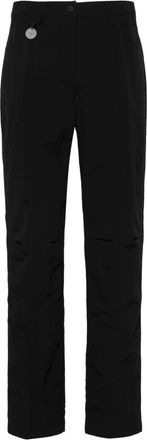 Emporio Armani crinkled slim-fit trousers - women - Polyamide/Polyamide/Viscose - 40 - Blue