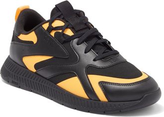 BOSS Titanium Runn Sneaker in Chrcl at Nordstrom Rack, Size 10Us / 9Uk