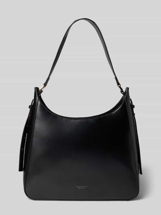 Seidenfelt Manufaktur Hobo Bag mit Label-Detail Modell Arvaja in Black, Gr&ouml;&szlig;e 1