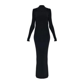 Balenciaga Lange Mouw Maxi Jurk - Dames - Jurken - Zwart - Maat: S