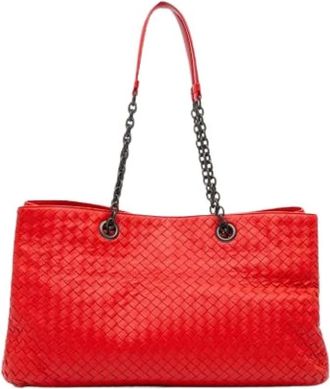 Bottega Veneta Pre-owned Tote Bags, female, Red, Size: ONE SIZE Pre-owned Tote Bag