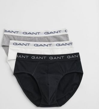 GANT Men 3-Pack Briefs (XXXL) LIGHT GREY MELANGE