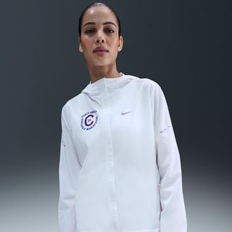 Nike Womens Swift UV Repel Running Jacket in White | HQ4305-100