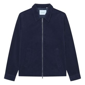 Les Deux Light Jackets, male, Blue, Size: M Ribbed Jacket with Collar