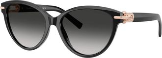Tiffany & Co. Zonnebrillen - unisex - Zonnebrillen - Zwart - 56 MM - Accessoires