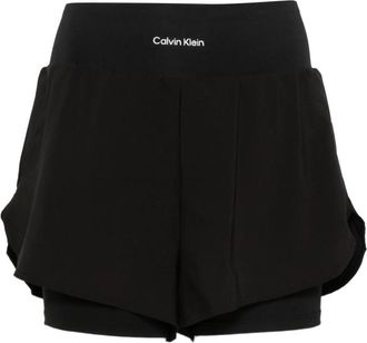 Calvin Klein Logo-print Layered Shorts