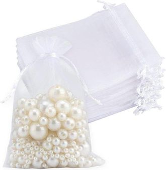No Brand Bolsas De Organza (paquete De 20) - 18 X 13,2 Cm - Bolsas De Regalo - Bolsas Para Joyas - Bolsas Para Bodas/festivales - Con Cord&oacute;n - Ecol&oacute;gicas - Bol
