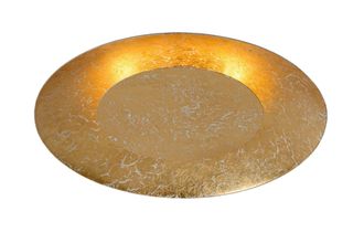 Lucide FOSKAL Non Dimmable Stylish Modern Indoor LED Flush Ceiling Light in Yellow