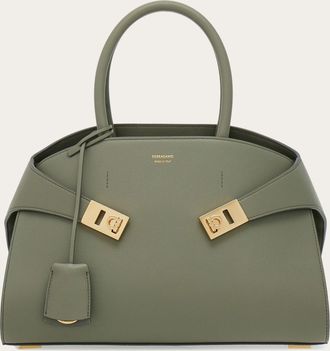 Ferragamo Women Hug handbag (M) Grey