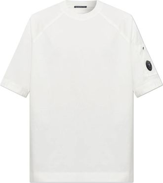 C.P. Company T-shirt met Applicatie - Heren - T-shirts - Wit - XS - Katoen - Tops