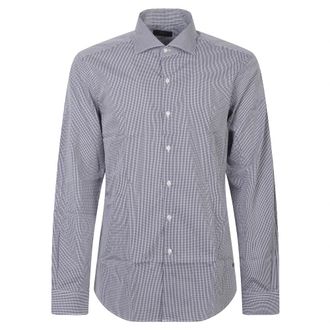 Fay Formele Overhemd - Heren - Zakelijke Overhemden - Blauw - 2XL - Overhemden