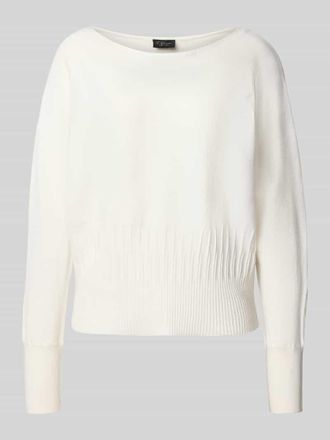 s.Oliver Black Label Comfort Fit Strickpullover aus Viskose-Mix in Offwhite, Größe 34