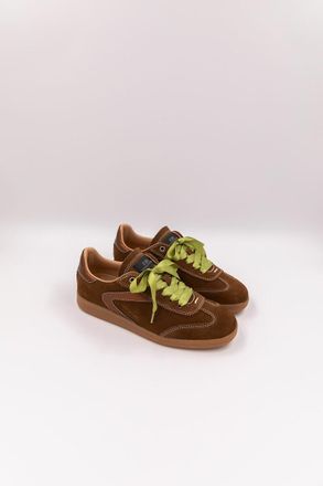 0-105 Sneakers van su&egrave;de en leer Nova