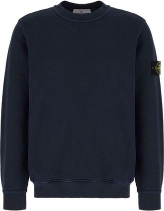 Stone Island Mens Sweatshirt Blue Cotton Sweatshirts Sweater
