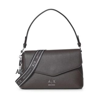 A|X Armani Exchange Borsa a mano con patta - - Bags - Donna - Marrone - ONE SIZE
