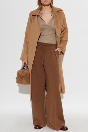 Max Mara Funale Wool Trousers, Womens, Brown