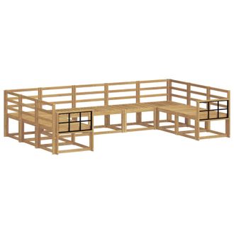 vidaXL Conjunto De Sof&aacute;s De Exterior 9 Pcs Blanco Vidaxl