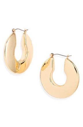 Nordstrom Bold Polished Hoop Earrings in Gold at Nordstrom Rack