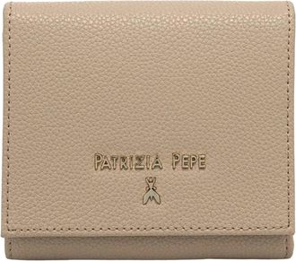 Patrizia Pepe Kleine Portemonnee - Dames - Portefeuilles - Beige - ONE Size - Leer - Accessoires