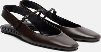 Toteme Leather Mary Jane flats