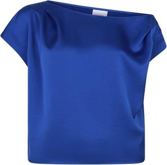 Dante6 Roam Top - Dames - Blouses & Shirts - Blauw - Maat: L Satijn