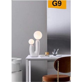 Trade Shop Trade Shop Traesio - Trade Shop - Lampada Led Por Tavolo Lume Alien Attacco 2xg9 Max 60w Ip20 Variaciones D14 - Blanco