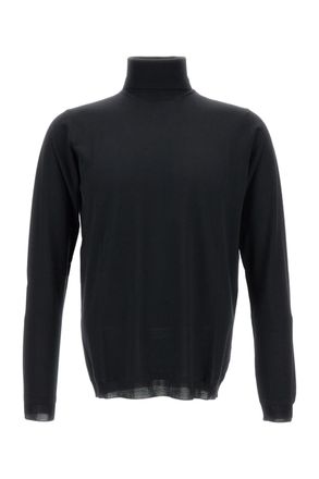 Goes Botanical Turtleneck Sweater In Extra Fine Merino Wool