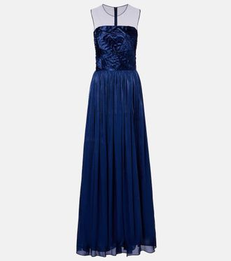Costarellos Pleated gown