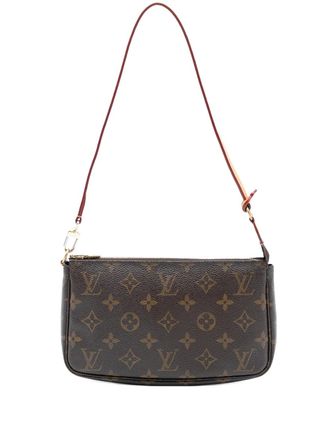 Louis Vuitton Borsa a spalla Pochette Accessoires con monogramma 2000 - Marrone