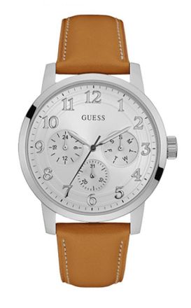 Guess Brooklyn herenhorloge Bruin W0974G1
