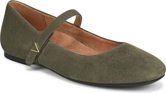 Vionic Alameda Mary Jane Flat in Dark Olive at Nordstrom, Size 9.5