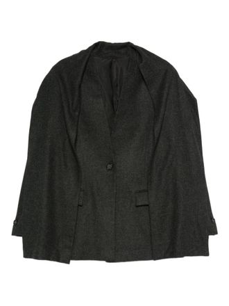 Toteme Grey Cape Blazer