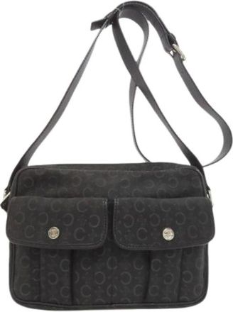 Celine Pre-owned Cross Body Bags, female, Black, Size: ONE SIZE Pre-owned Canvas Shoulder Bag