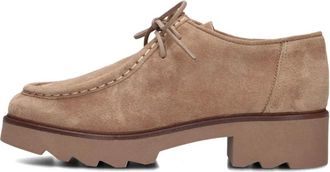 Catwalk Ctwlk., Schoenen, Dames, Beige, 40 EU, Su&egrave;de, Beige Su&egrave;de Veterschoenen voor Dames