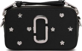 Marc Jacobs Mini Icon Stud Snapshot - Dames - Schoudertassen - Zwart - ONE Size - Leer - Tassen
