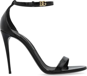 Dolce & Gabbana Keira Pumps - Dames - Sandalen met hakken - Zwart - 39 1/2 EU - Leer - Schoenen