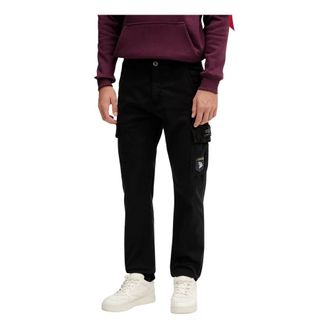 Alpha Industries Uomo, Pantaloni, Nero, W32, new