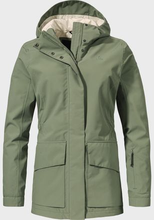 Sch&ouml;ffel Outdoorjacke SCH&Ouml;FFEL Jacket Geneva L, Damen, Gr. 44, gr&uuml;n (6970, gr&uuml;n), Oberstoff : 100% Polyester (Membran: Polyurethan) Futter : 100% Polyester Fut