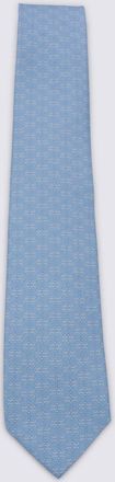 Ferragamo Light Blue Silk Tie