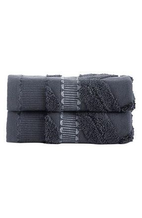 Brooks Brothers 2-Piece Large Square Towel Set in Anthracite at Nordstrom Rack